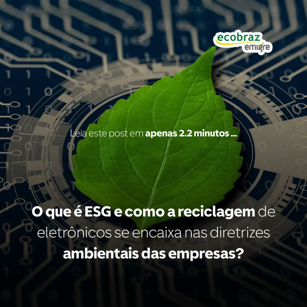 What is ESG and How Does Electronic Recycling Align with Corporate Environmental Guidelines?