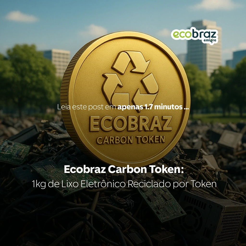 Ecobraz Carbon Token: 1kg de Lixo Eletrônico Reciclado por Token