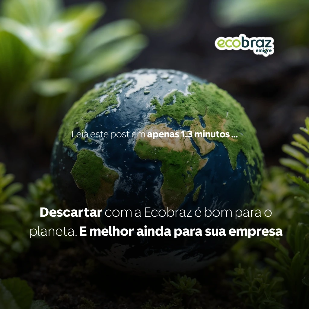 Descartar com a Ecobraz é bom para o planeta. E melhor ainda para sua empresa