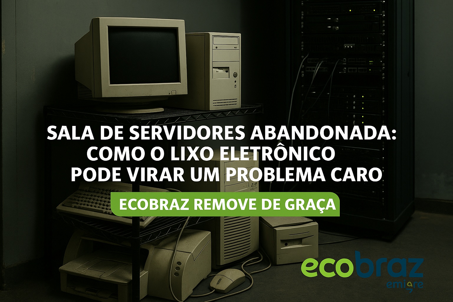 Sala de Servidores Abandonada: Como o Lixo Eletrônico Pode Virar um Problema Caro